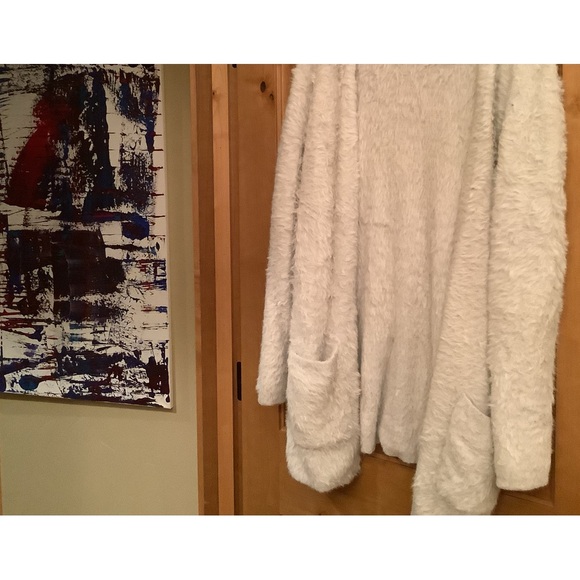 Off white Free People long sweater size L great condition - Picture 4 of 4